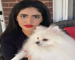 The star has a pomeranian dog in her home. She loves to play with her dog in her free time.